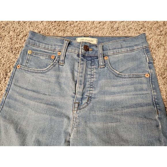 Madewell Cali Demi Boot Women's 24 Blue Denim Stretch - Picture 3 of 9